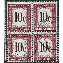 1961 SG D50 - #4 cancelled - block of 4