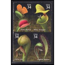 3528-3531 34c Carnivorous Plants Fine MNH Z4847
