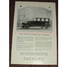 1925 Packard Eight 7-passenger Sedan Car Ad, NICE!!