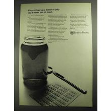 1968 Western Electric Ad - Batch Of Jelly Never Toast