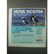 1986 Air Canada Airlines Ad - Nova Scotia
