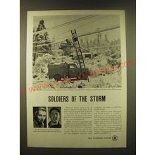 1952 Bell Telephone System Ad - Soldiers of the Storm