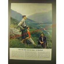 1952 Britain Tourism Ad - Over the hills and far awayÉ in Scotland