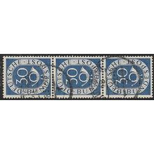 1951 Michel 132 - fine used (o) - strip of 3