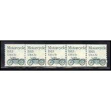 1899 5c Motorcycle Barely Clears MNH Dry Gum PNC 2/5 KA9409