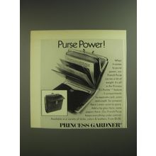 1974 Princess Gardner French Purse Ad - Purse Power!