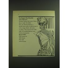 1974 Bonwit Teller Halter Top by Therese Ahrens Ad - The Elegant One-Shoulder
