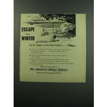 1949 Pan American World Airways Ad - Escape from Winter Fly Montego Bay, Jamaica