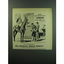 1949 Pan American World Airways Ad - Fastest, most luxurious way to London