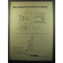 1950 Ladies' Home Journal Magazine Ad - Power of a Woman - African Violets
