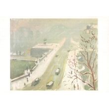 Marquet Pont Neuf With Snow Sous Le Neige Old Painting Postcard