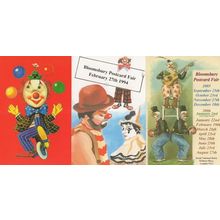 Circus Clown Clowns 3x London Advertising Postcard s