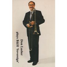 Don Lusher Jazz Trombonist Vintage Publicity Card Photo