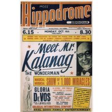 Helmut Schreiber Kalang German Old Magician Live Theatre Poster Postcard