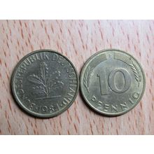 1984f 10 Pfennig Germany Coin
