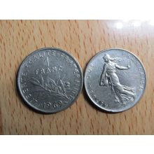 France Republic 1969 1 Franc Coin
