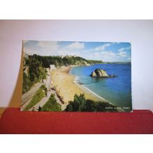 NORTH SANDS, TENBY, WALES used vintage postcard by J. Salmon 1967 pm =