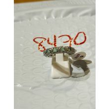 NWT Ring Bomb Party Sz9 RBP Full Wrap Mint Green Rhodium P Band Costume Jewelry