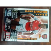 match attax 2014/15 bronze limited edition card ALEXIS SANCHEZ LE2