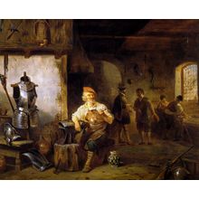 Linnig Willem Sr The Armourer Art Gallery Poster Canvas Print Wall Decoration A0