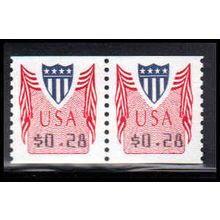 CVP32 28c Shield Very Fine MNH Pair PA4981
