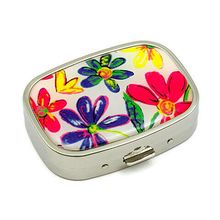 Pill Box - Floral Print - GPB-1171