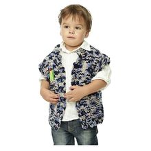 Knitting Pattern Child Learning Play Vest 12ply Handy Crayon Pockets Years 1-3