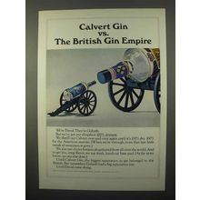 1966 Calvert Gin Ad - Vs. The British Gin Empire