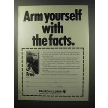1970 Bausch & Lomb Scopes Ad - Arm Yourself