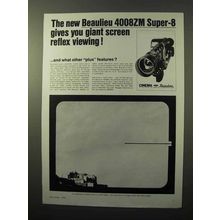 1970 Beaulieu 4008ZM Super-8 Movie Camera Ad