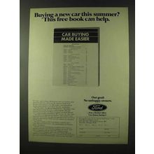 1973 Ford Motor Company Ad - Buying a Car This Summer?