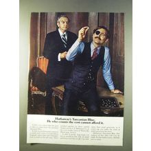 1979 Hathaway Tanzanian Blue Shirt Ad - Counts Cost
