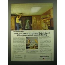1980 Armstrong Suspended Ceiling Ad - Cover it Up! Dress it Up!