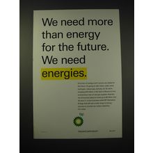 2006 BP Oil Ad - We need more than energy for the future