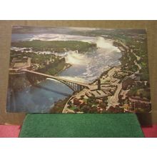 AERIAL VIEW, NIAGARA FALLS, ONTARIO, CANADA unused postcard #