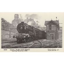 Auld Reekie 872 Train At Waverley Station NBR Railway Postcard