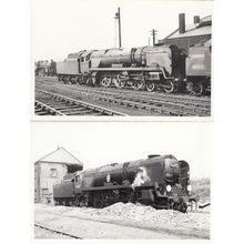 Weymouth Train 2x Vintage Photo Plain Back Postcard s