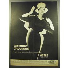 1959 Du Pont Acele Ad - Seymour Jacobson finds the shape of fashion in Acele
