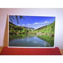 MILLAU VIADUCT, FRANCE used postcard 2014 postmark =
