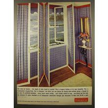 1961 Owens Corning Fiberglas Advertisement - Schumacher's Crystal Print Fabric
