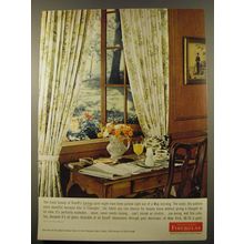 1961 Owens Corning Fiberglas Advertisement - Greeff Syringa Fabric