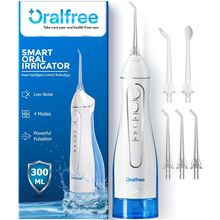 Oralfree Water Dental Flosser Cordless for Teeth Cleaning - 4 Modes Oral Irrigat