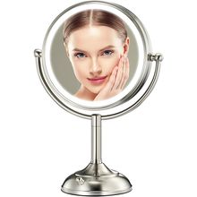 Professional 8.5" Large Lighted Makeup Mirror with Brighter Lights, 1X/10X True