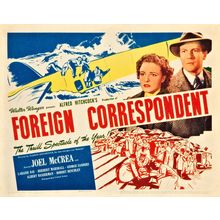 Foreign Correspondent (1940)_1 Movie Film Poster Canvas iconic design
