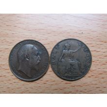GB 1907 Edward VII 1/2d Half Penny Coin