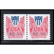 CVP33 44c Shield Very Fine MNH Pair PA5078