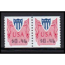 CVP33 46c Shield Very Fine MNH Pair PA5080