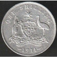 1911 Australia 1 Shilling coin