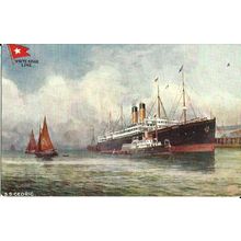 White Star Line SS CEDRIC Tuck Oilette Postcard (9215)