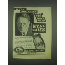 1931 Nyal Salts Ad - If You Are Never Cross